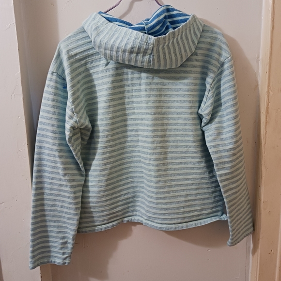 Columbia stripped Light blue hoodie - Picture 3 of 4